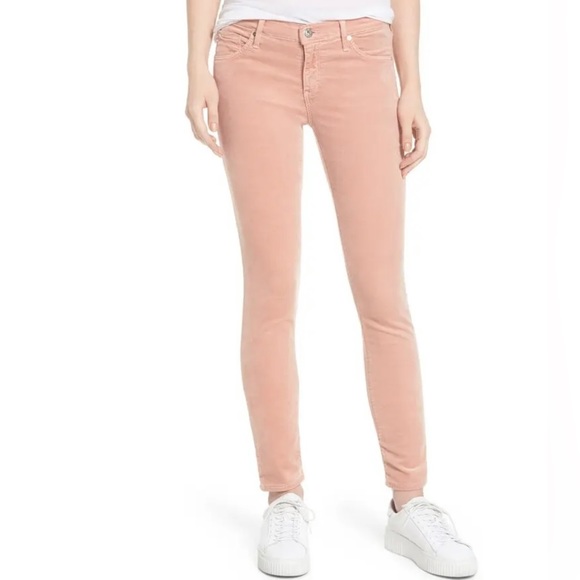 Ag Adriano Goldschmied Denim - Ag Adriano Goldschmied NWT Super Skinny Velvet Leggings Rose Gold- Size 27R